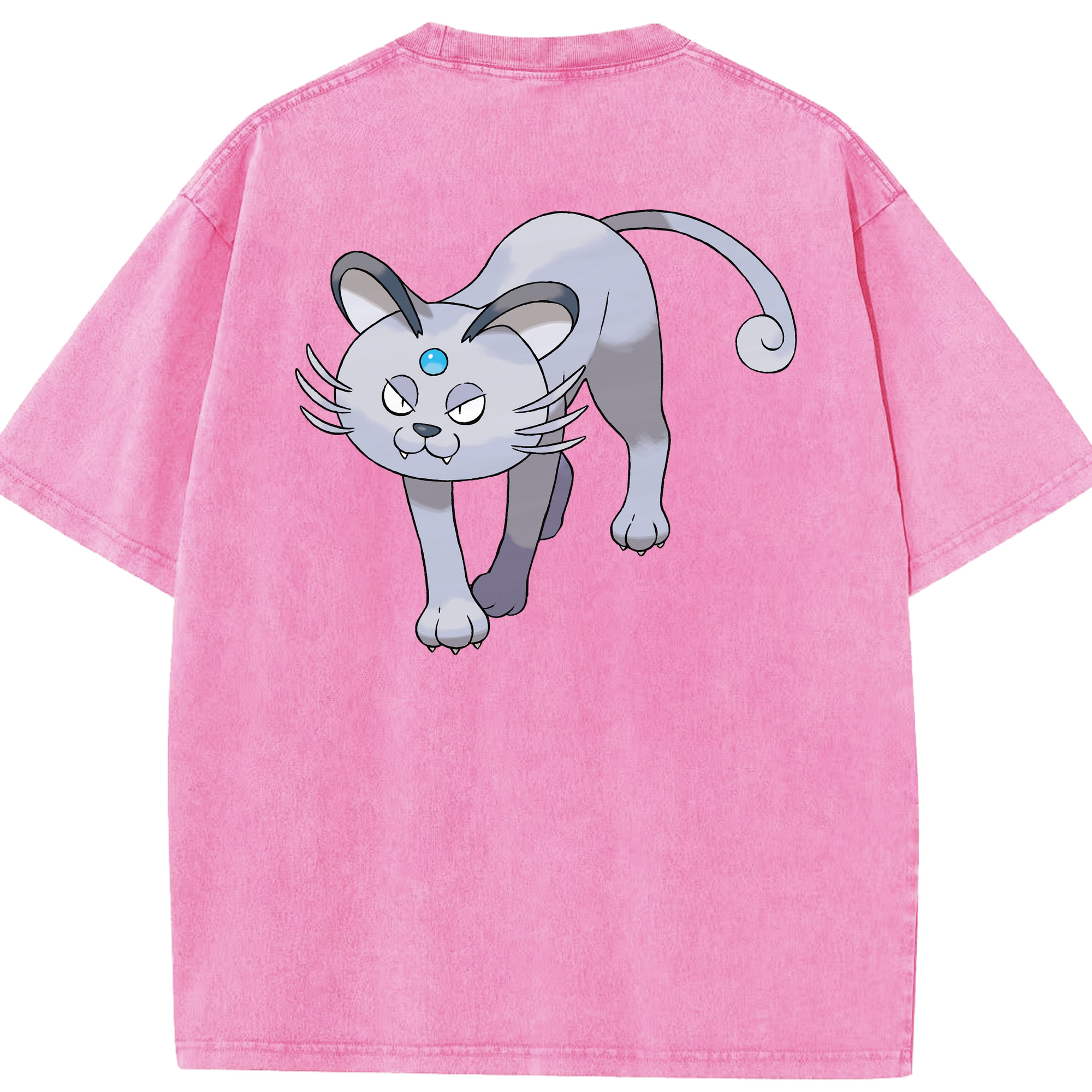 （画像用） ポケットモンスター Pokémon 綿100% ヴィンテージ風 半袖Tシャツ（背面プリント）